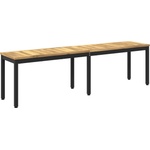 vidaXL Градинска пейка 161 x 35 x 45 см Солидно акациево дърво (901750)