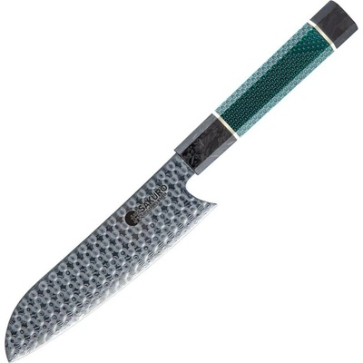Japonský nůž z damaškové oceli 110 vrstev SaKuRo Kensei 16,8 cm