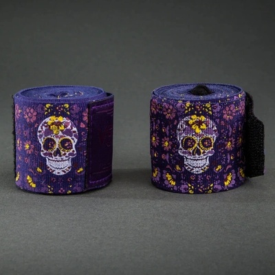 VENUM Бинтове за Бокс Venum Santa Muerte Handwraps - Dark Purple 4m