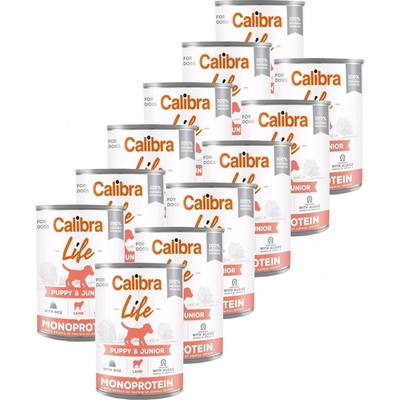 Calibra Dog Life Puppy&Junior Lamb & Rice 12 x 400 g