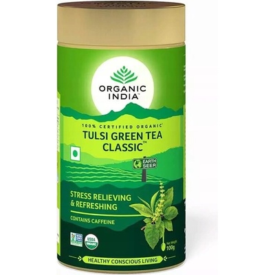 Organic India Tulsi Zelený čaj sypaný 100 g