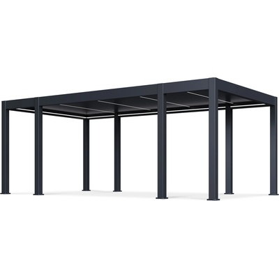 Gutroof terasová pergola REFERENCE AUTOMATIC 3,6x6,7 s LED osvetlením Antracit