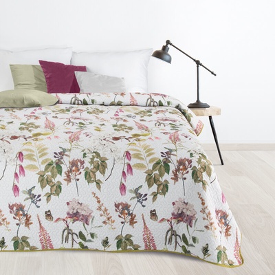 Takoy DESIGN 91 Přehoz na postel ROSA s letním motivem květin a větviček-HF-422899 200 x 220 cm