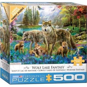 EUROGRAPHICS - Puzzle Krasny: Wolf Lake Fantasy XL - 500 piese