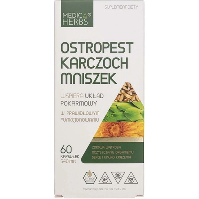 Medica Herbs Púpava lekárska 540 mg 60 kapsúl