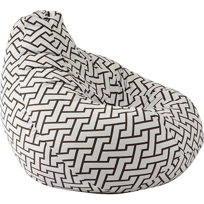 PUFRELAX Пуф круша 320л. Nirvana Grande, Zappity Brown, Перящ се калъф, Пълнеж от Полистиролни перли, Гама Premium (PUF-G-NGR-PT-ZAB)