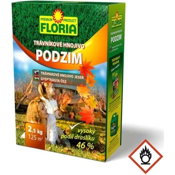 Agro Floria podzimní trávníkové hnojivo 2.5 kg