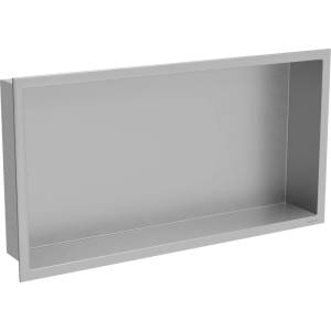 Mexen X-Wall-R нишева полица с яка 60 x 30 см, инокс - 1910603010 (1910603010)