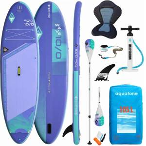 AquaTone Комплект надуваема SUP дъска WAVE Kayak Kit 10’0’’