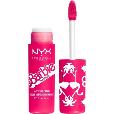 NYX Professional Makeup Barbie Smooth Whip Matte Lip Cream matný tekutý rúž 01 Dreamhouse Pink 4 ml