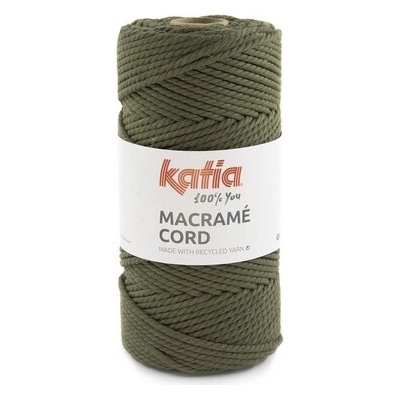 MACRAME CORD 4mm Katia Farby MACRAME CORD: 117 olivová zelená