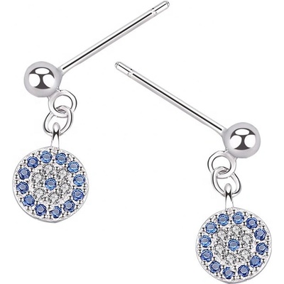 Silenti Jewelry Сребърни обеци "Назар