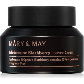 Mary & May Idebenone + Blackberry Complex Intensive Total Care Cream озаряващ хидратиращ крем с анти-бръчков ефект 70 гр
