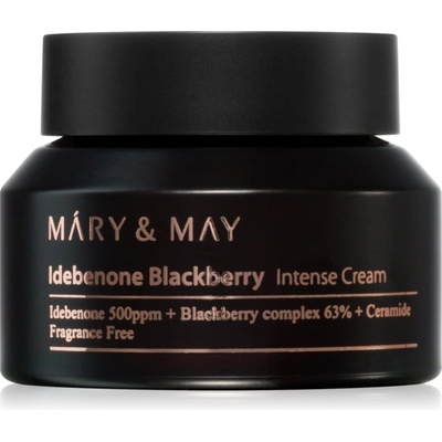Mary & May Idebenone + Blackberry Complex Intensive Total Care Cream озаряващ хидратиращ крем с анти-бръчков ефект 70 гр