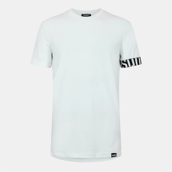 Dsquared2 Тениска DSQUARED2 Men's DSQ Urban Slim Fit T-Shirt - White Black