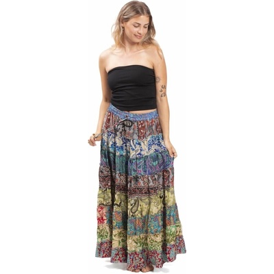 Volánová sukně v etno stylu multicolor LXXXII.