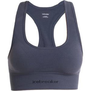 Icebreaker Дамско мериносово термобельо Icebreaker Women's Merino Seamless Active Bra Sports bra - Graphite - размер XS (114-3156-0211)