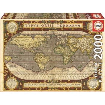 EDUCA Mapa světa 2000 dílků