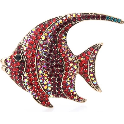 Amparo Miranda Brošňa Tropická Rybička B195 červená