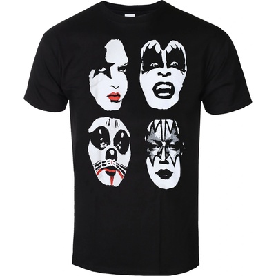 NNM мъжка тениска Kiss - Faces - черна - 50788200