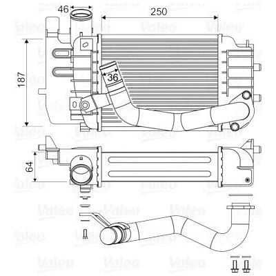 Chladič turba VALEO 818655