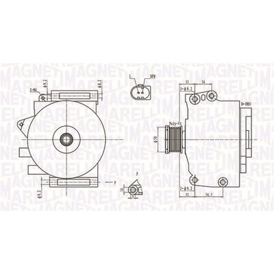 Alternátor MAGNETI MARELLI 063731764010