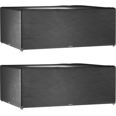 vidaXL Калъф за градинска мебел 2 бр 16 капси 300x250x90см правоъгълни (3155361)