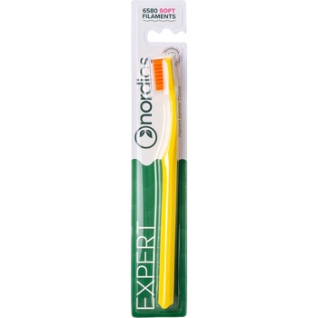 Nordics Четка за зъби Expert Curve 6580, Soft, жълта