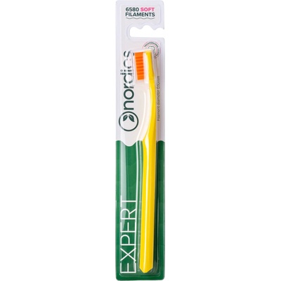Nordics Четка за зъби Expert Curve 6580, Soft, жълта