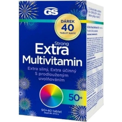 GS Extra Strong Multivitamín 50+ Darček tbl 90+40 navyše 130 ks