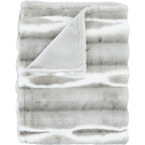 Catherine Lansfield Светлосиво одеяло от изкуствена кожа 130x170 cm Flint - Catherine Lansfield (DS/59143/W/130170/SI)