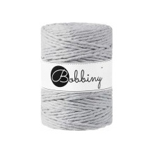 Bobbiny Macrame Cord XXL 5 mm šedostříbrné (Silver)