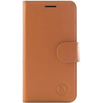 JT BERLIN LeatherBook Style Case - хоризонтален кожен (естествена кожа) калъф тип портфейл за Samsung Galaxy A5 (2017) (кафяв)