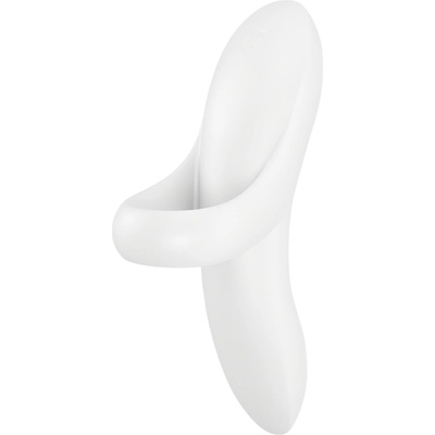 Satisfyer Bold Lover - водоустойчив акумулаторен вибратор за пръст (бял)