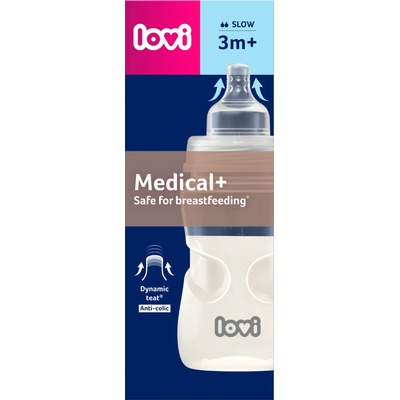LOVI kojenecká lahev Super vent transparentní 250 ml