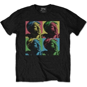 2Pac Pop Art Тениска с къс ръкав Black S (2PACTS08MB01)