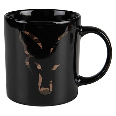 Fox Hrnek Black and Camo Head Ceramic Mug 350ml