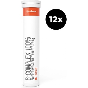 GymBeam B-Complex 100% ефервесцентен 12 x 20 tab портокал