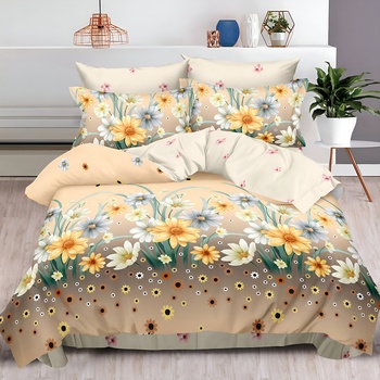 EmonaMall Двулицево спално бельо EmonaMall, 6 части - Модел S15989 (S15989-66666d)