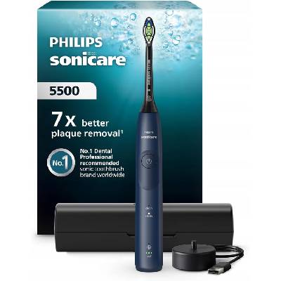 ELEKTRICKÁ ZUBNÁ KEFKA SONICARE 5500 HX7113/01 MODRÁ + PUZDRO
