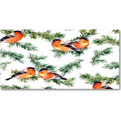 Fotoobraz na skle Červienka obyčajná na vetve 100x50 cm