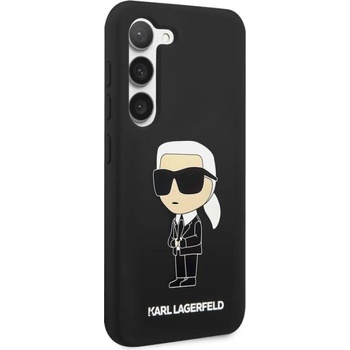 KARL LAGERFELD Гръб Karl Lagerfeld Liquid Silicone Ikonik NFT Case за Samsung Galaxy S23 - Черен (3666339114633)