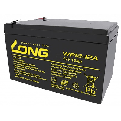 Long Aкумулаторна батерия Long WP12-12A F2, 12V 12Ah, 151 x 93 x 98 мм (WP12-12A)