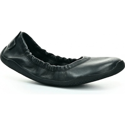 Vivobarefoot Asana Yin Ballerina Leather Womens Obsidian černá