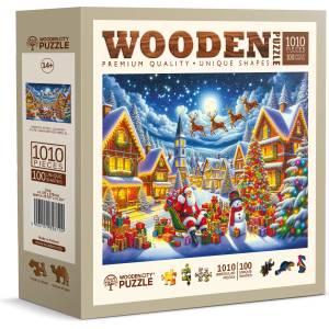 Wooden City - Puzzle Santa's Joyful Journey - 1 000 piese