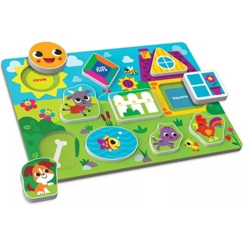 KIDS HITS Kids Hits: Дървен пъзел с форми - Ферма (KH20/075)