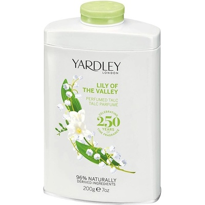 Yardley Lily of the Valley parfemovaný pudr 200 g – Zboží Dáma