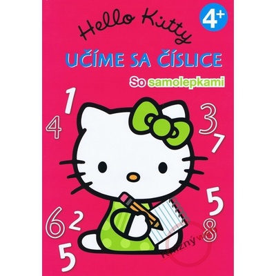Hello Kitty 4+ - Učíme sa číslice so samolepkami