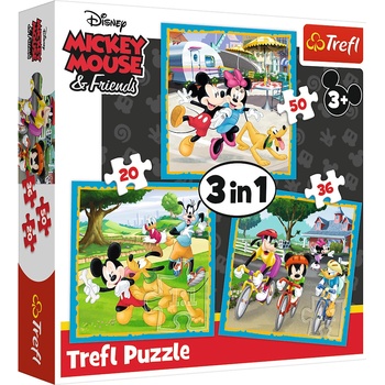 Trefl Mickey Mouse a přátelé 3v1 20,36,50 dielov