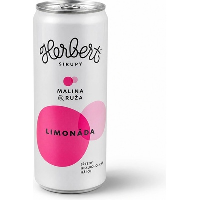 Herbert limonáda Malina & Ruža 330 ml